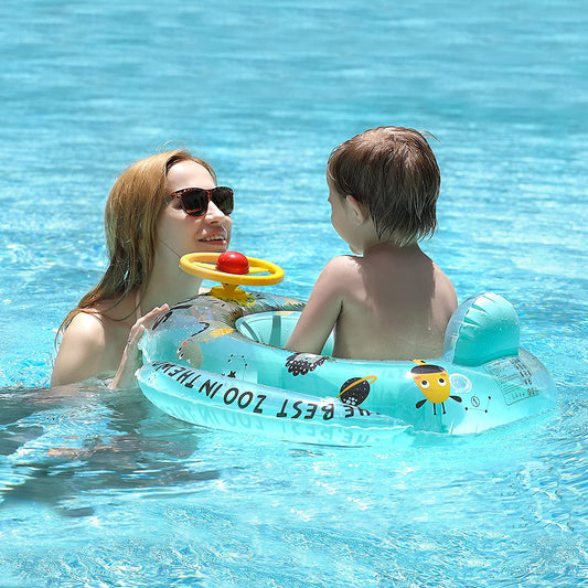 "Ultimate Inflatable Swim Float Seat Boat - Perfect Pool Swim Ring for Your Toddler!"